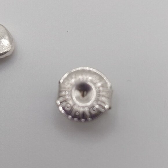 Robert Lee Morris Soho Signed Turquoise 2" Hoops earrings silver - Picture 2 of 7